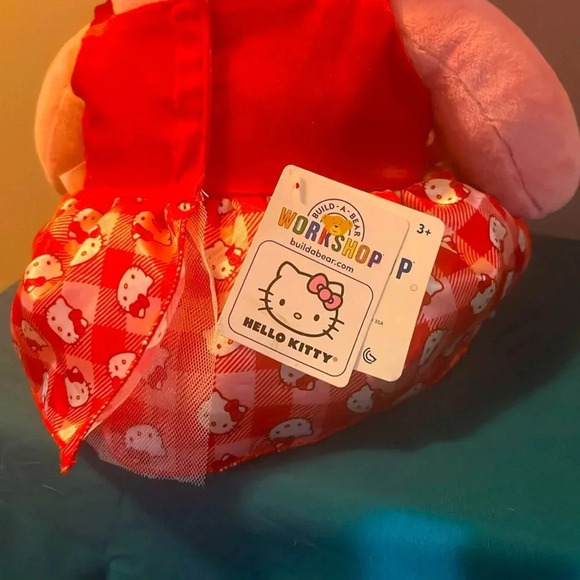 BUILD A BEAR HELLO KITTY Holly Jolly Christmas with her dress. NWT - Picture 8 of 9
